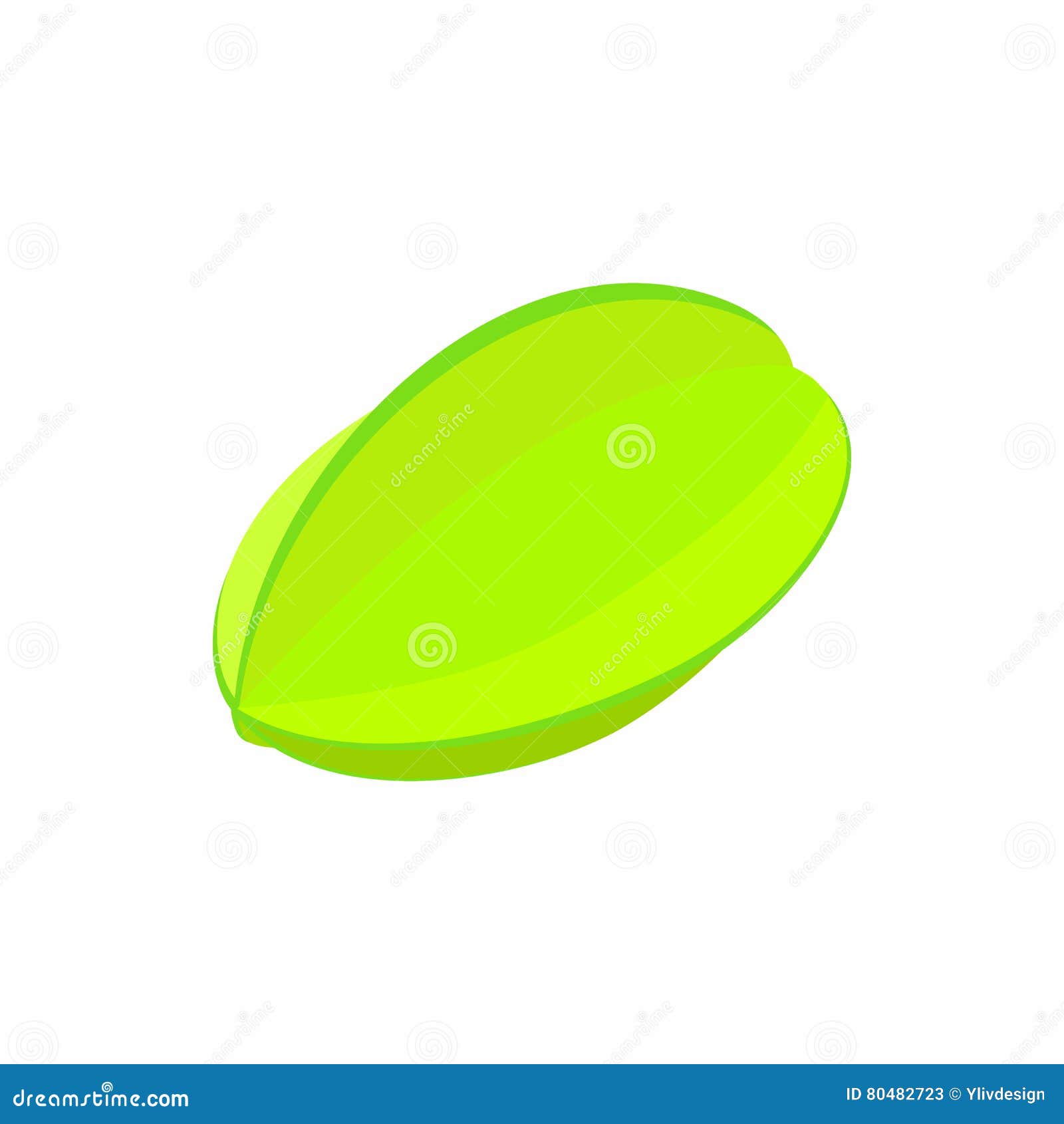 Carambola, star fruit icon, cartoon style. Carambola, star fruit icon in cartoon style on a white background