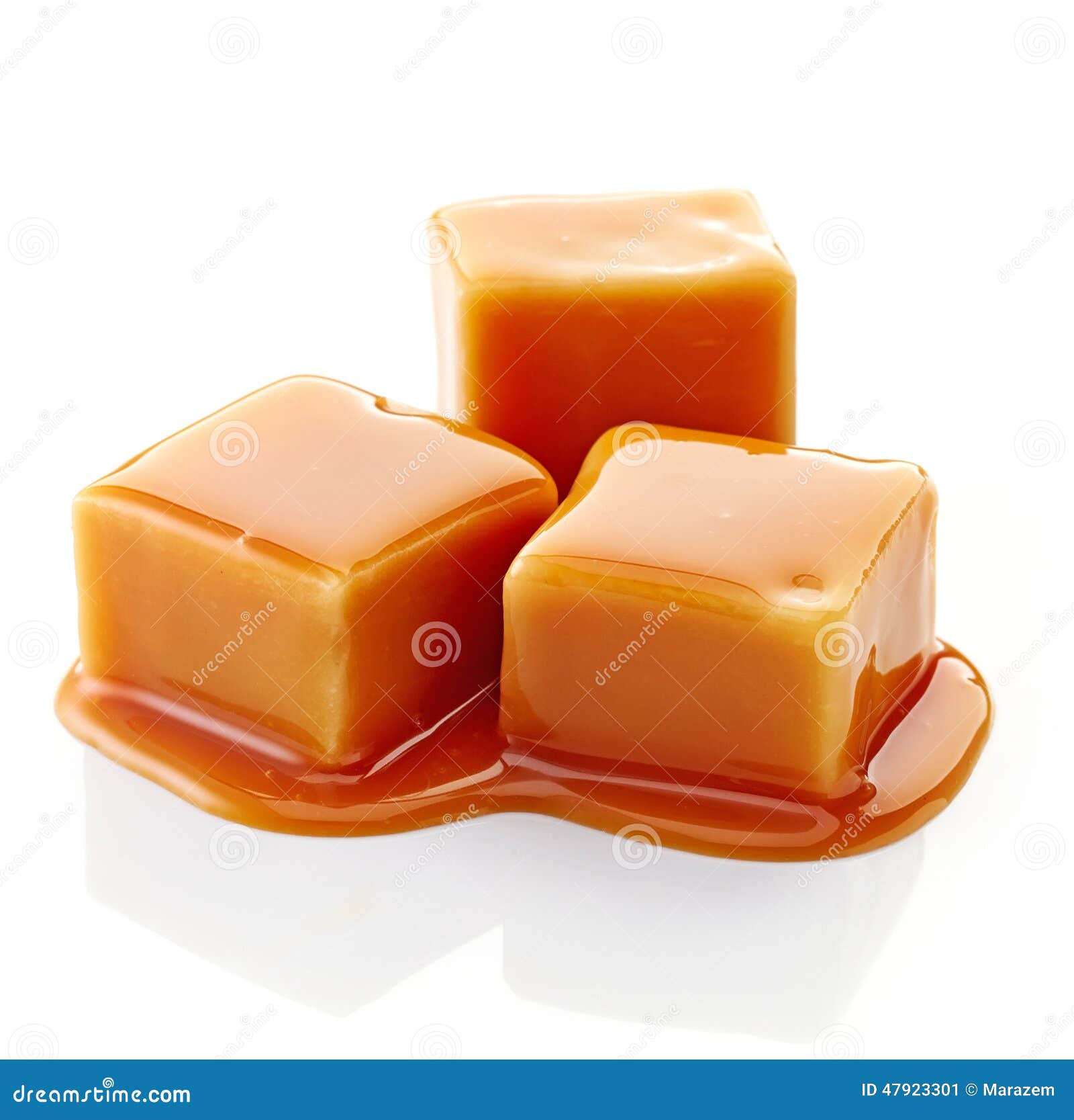 Caramel Candies And Caramel Sauce RoyaltyFree Stock Photography