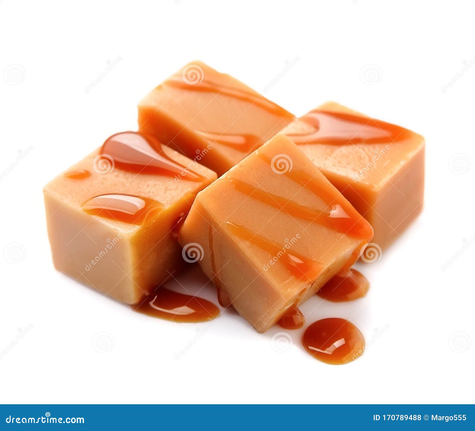 Caramel Candies and Caramel Topping Stock Photo Image of object