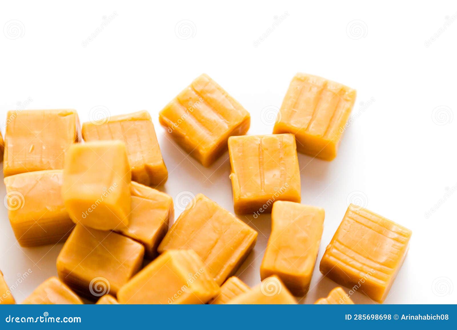 Caramel candy stock photo. Image of white, unwrapped 285698698
