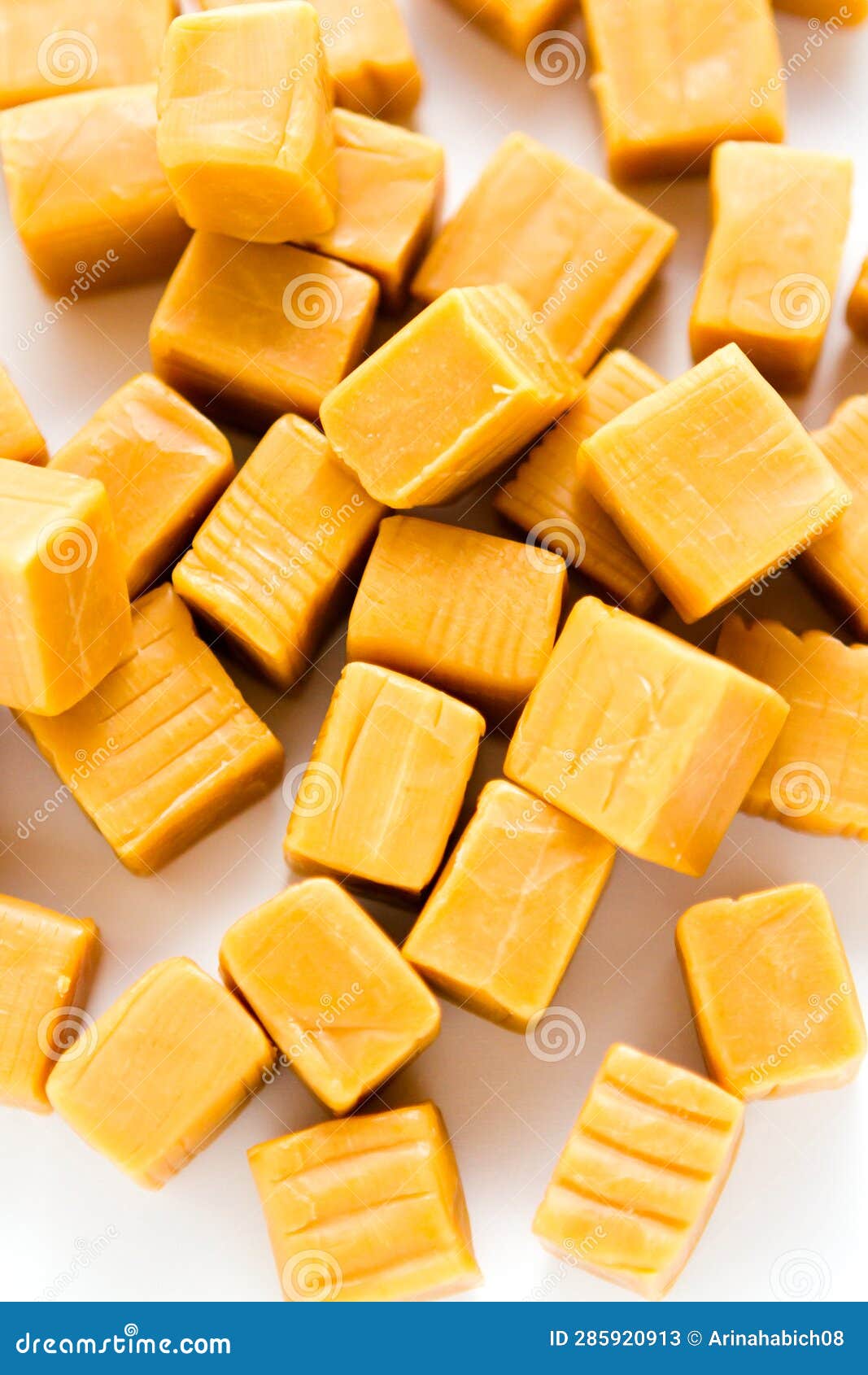 Caramel candy stock image. Image of sweets, opened, white 285920913