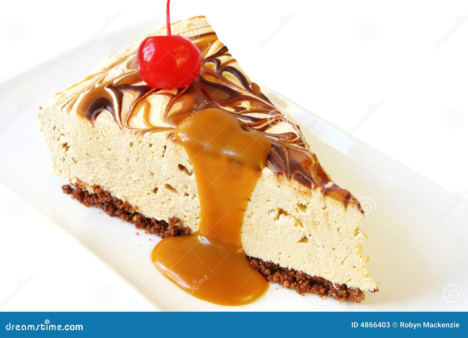 Caramel Cheesecake stock image. Image of topping, creamy 4866403