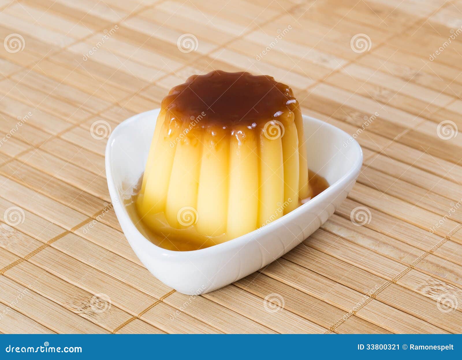 Caramel custard in a bowl stock image. Image of caramel 33800321