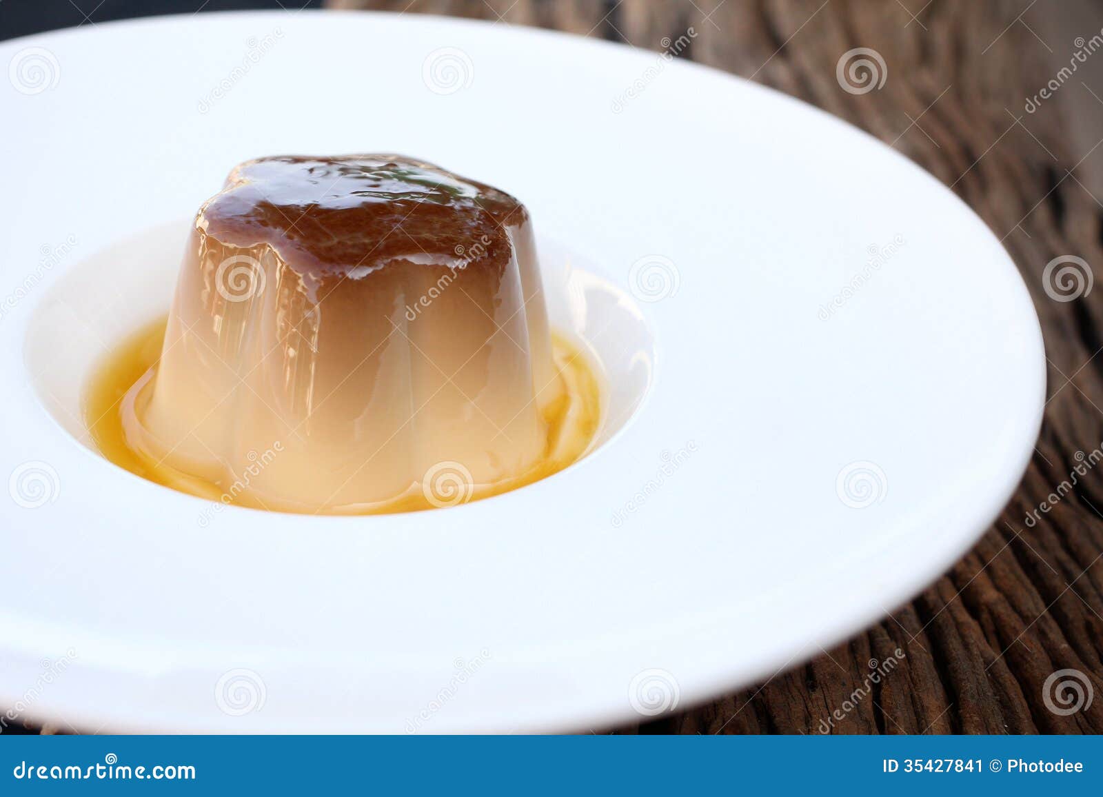 Caramel custard stock image. Image of custard, baked 35427841
