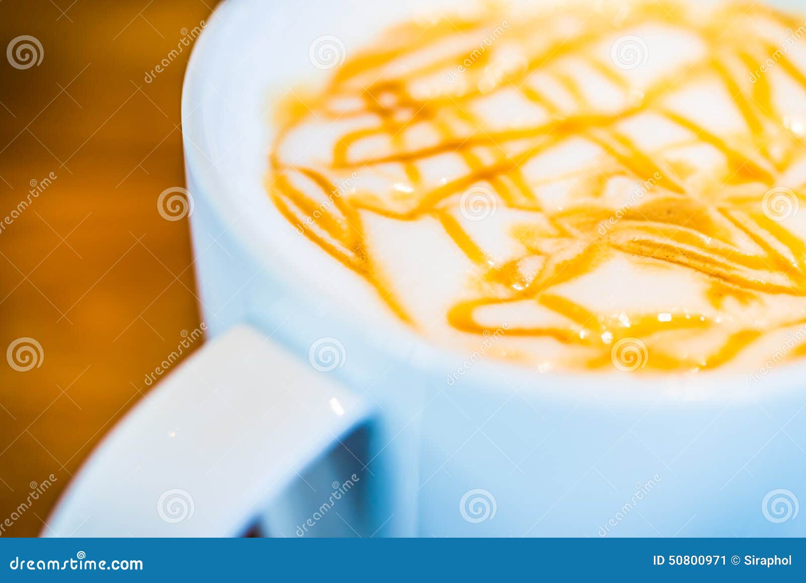 Caramel hot coffee stock image. Image of white, coffee 50800971