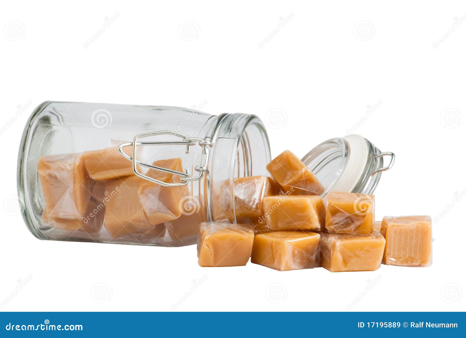 Caramel Sweets in a Glass, Isolated Stock Image Image of chrome