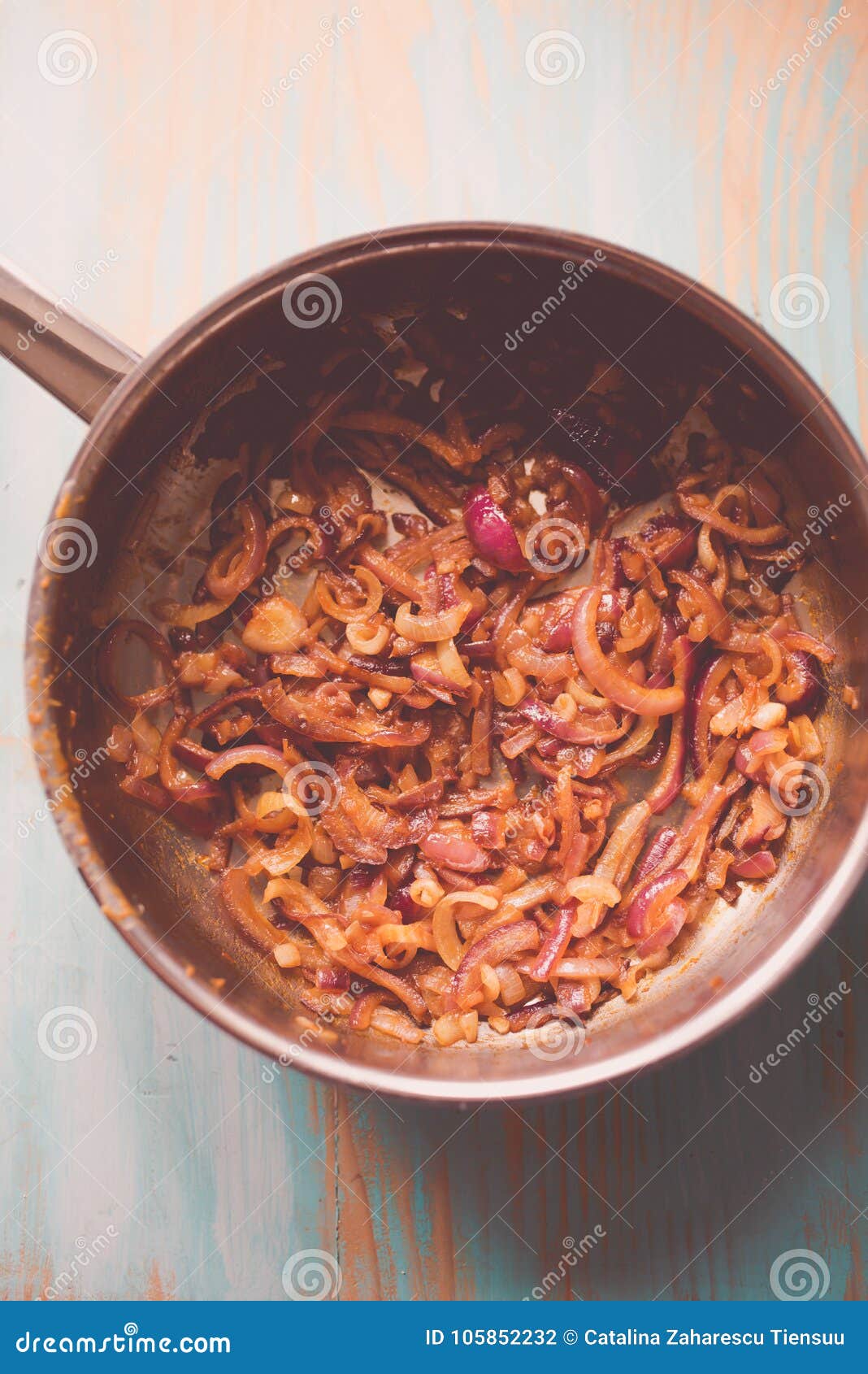 Caramelized Onion in a Kettle Stock Photo Image of spicy, view 105852232