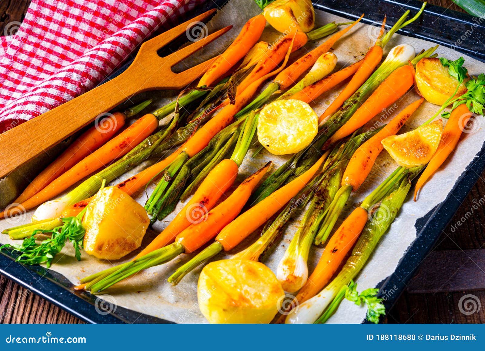 Caramelized Oven Vegetables with Honey and Sesame Stock Photo Image of potato, honey 188118680