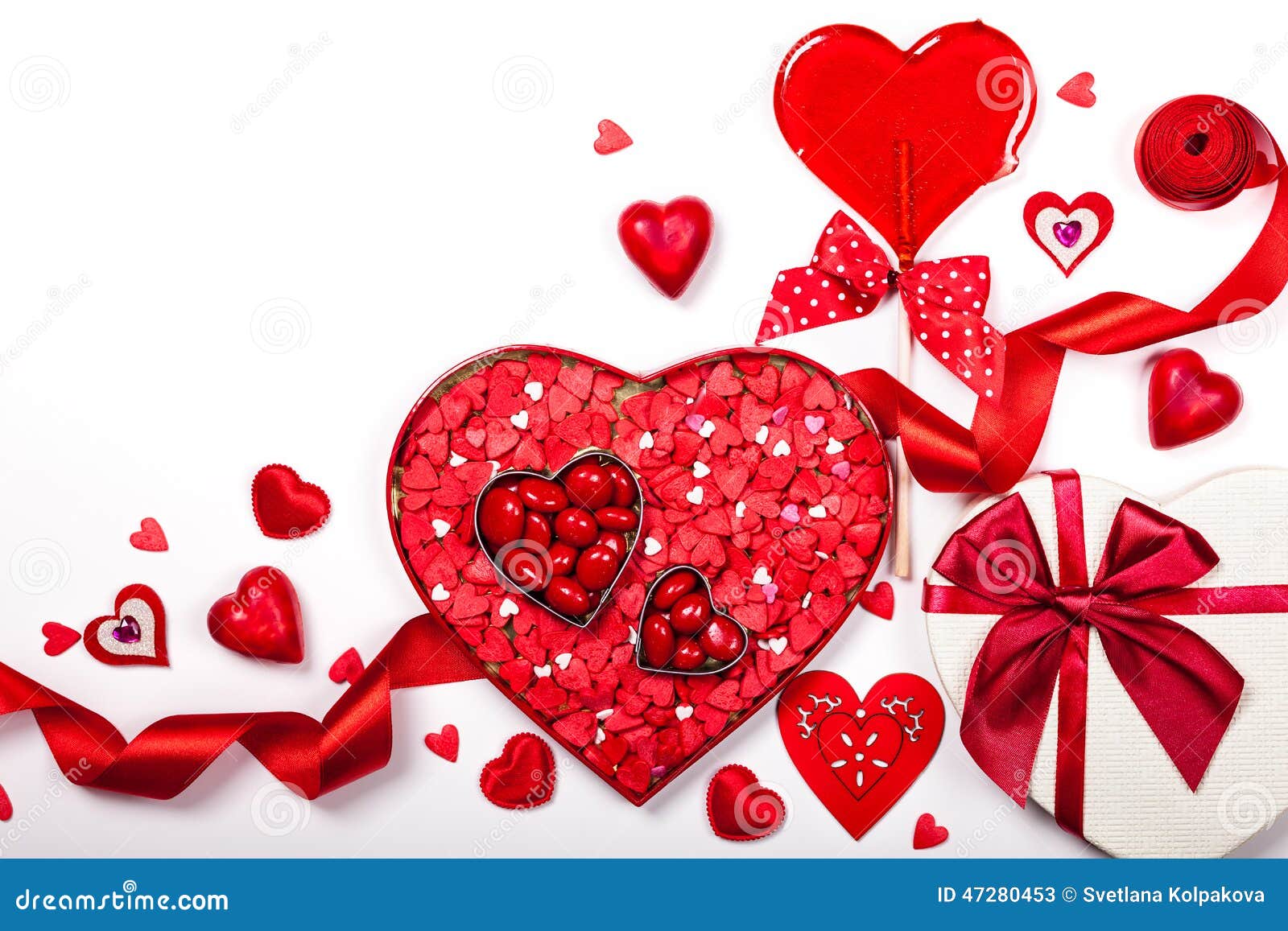 Caramelle di San Valentino immagine stock. Immagine di estratto - 47280453