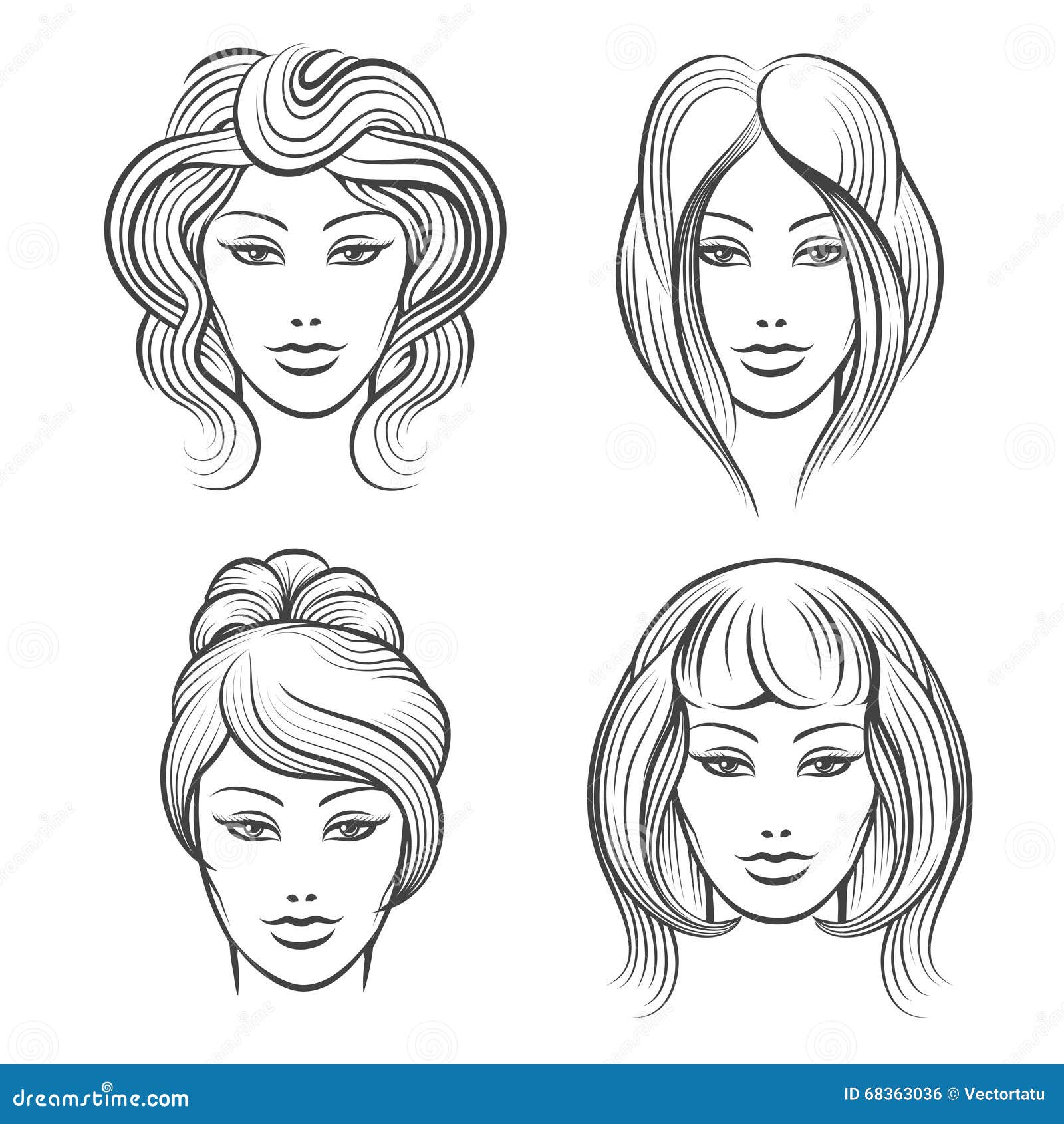 6 dibujo de figurines para el diseño de moda  Ilustración de moda de  cara Dibujo de figura de moda Dibujos de caras