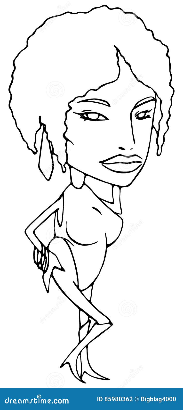 Ebano sexy ragazza