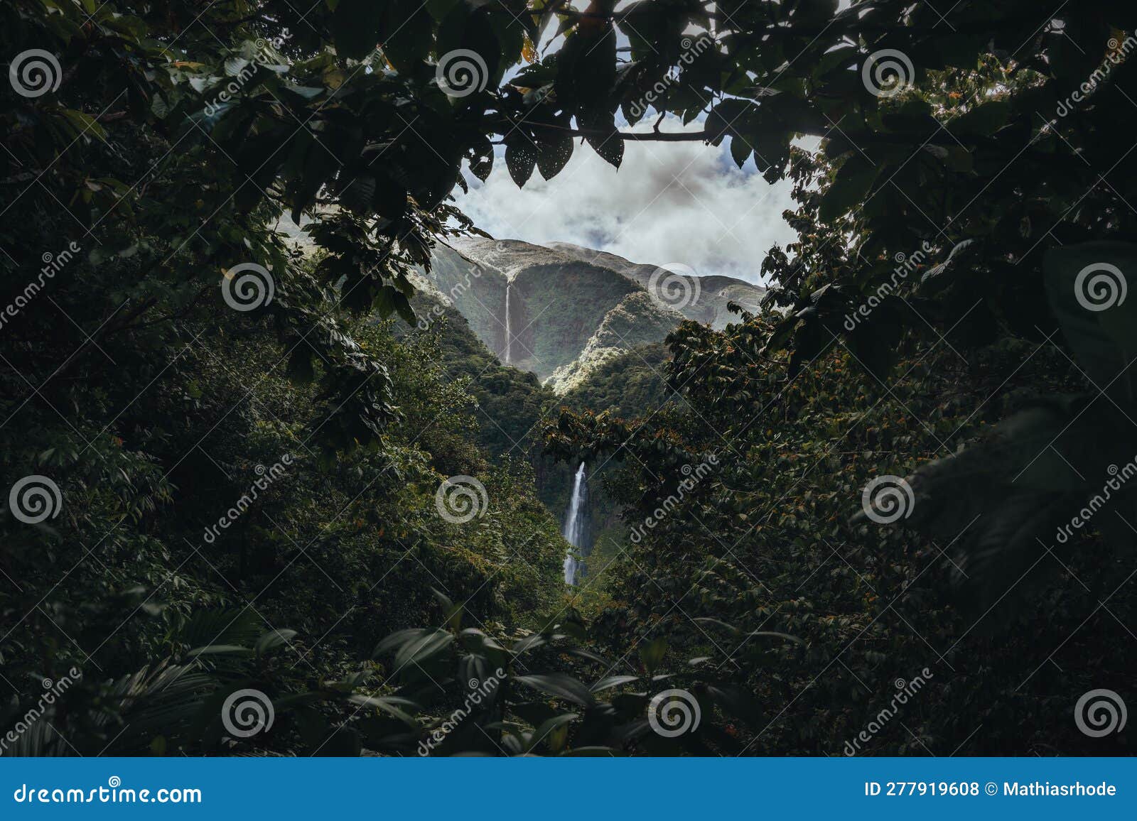 Carbet Waterfalls, Guadeloupe, Lesser Antilles, Caribbean Sea Stock ...