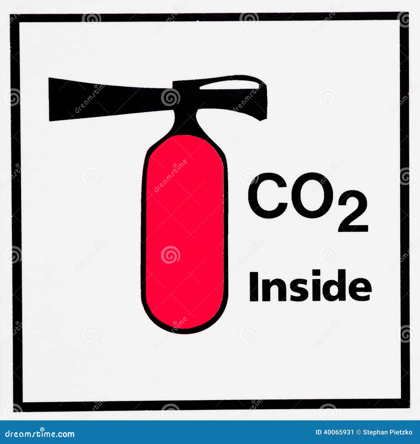Carbon Dioxide Containing Fire Extinguisher Icon Stock Illustration Illustration of compound