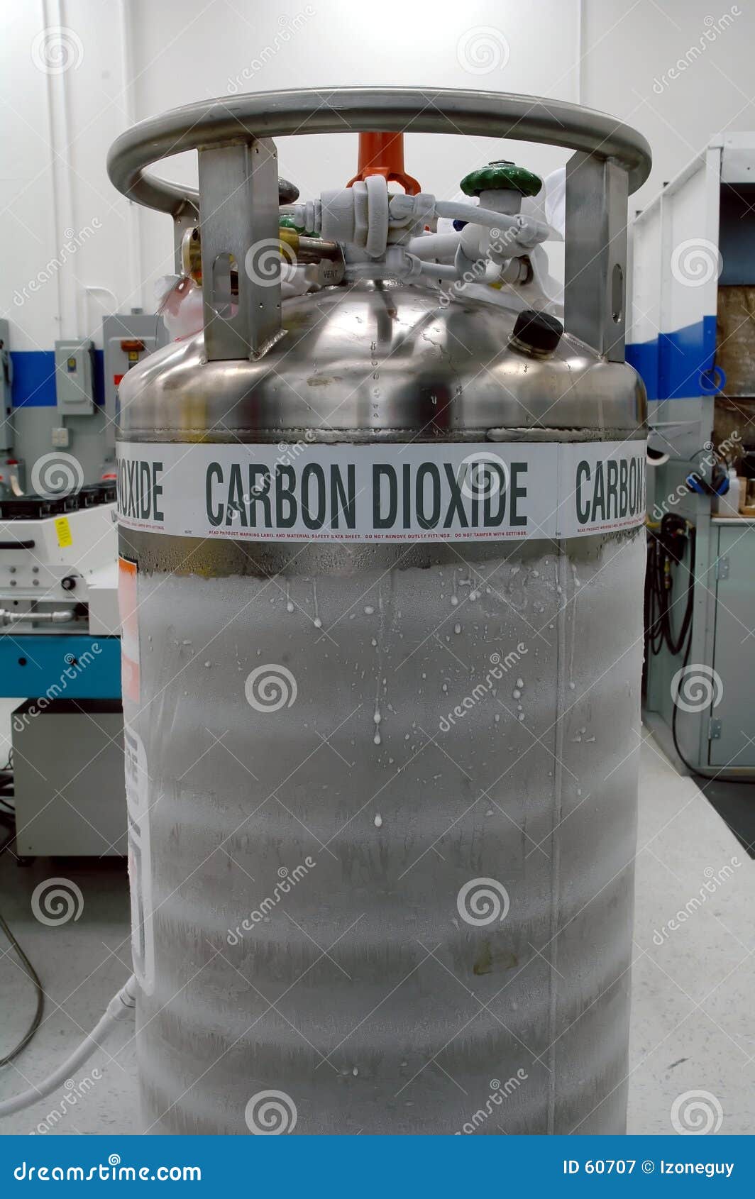 Carbon Dioxide Tank stock image. Image of science, temperature 60707
