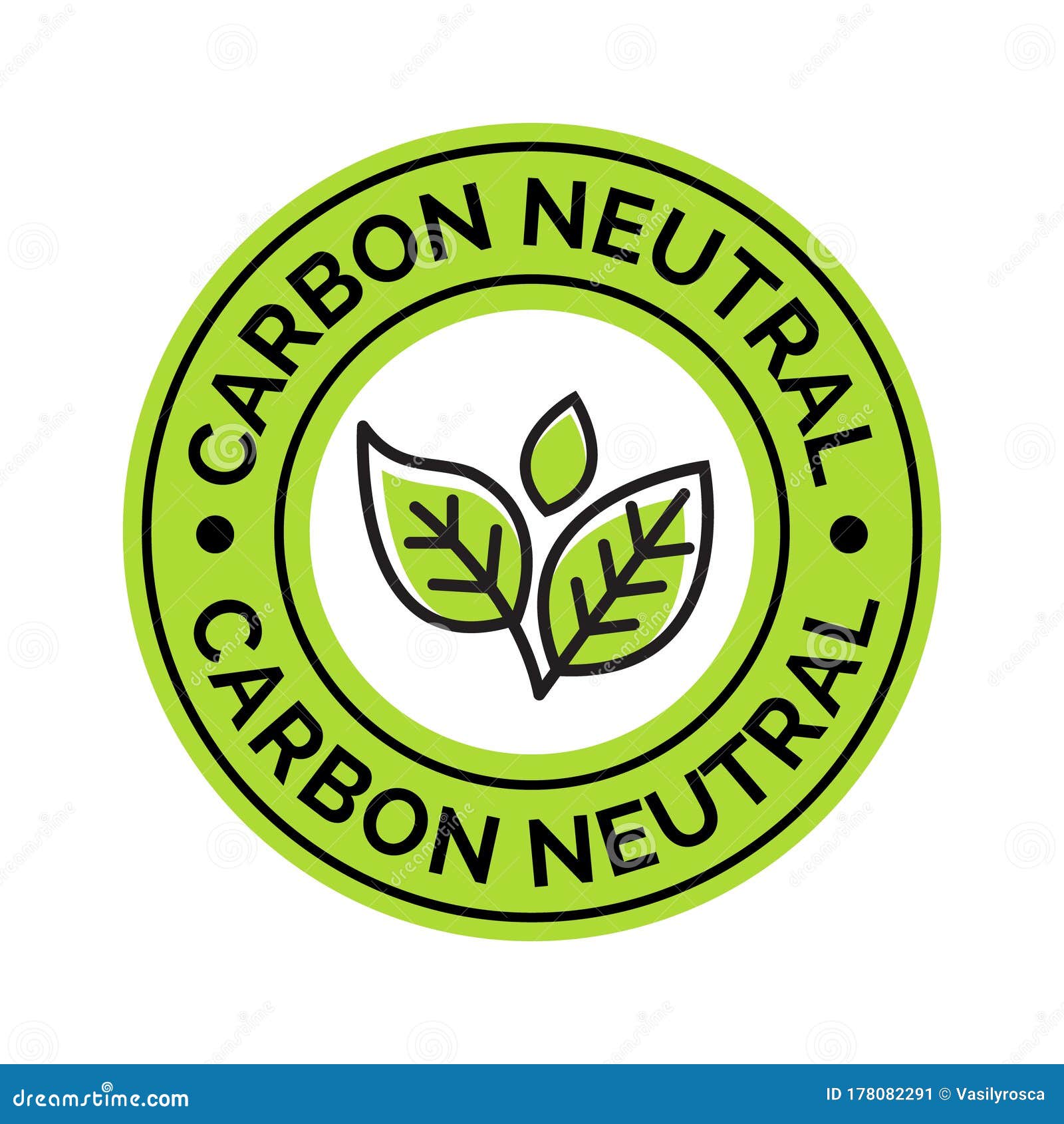 carbon neutral icon stamp. co2 energy monoxide carbon ecology background label concept