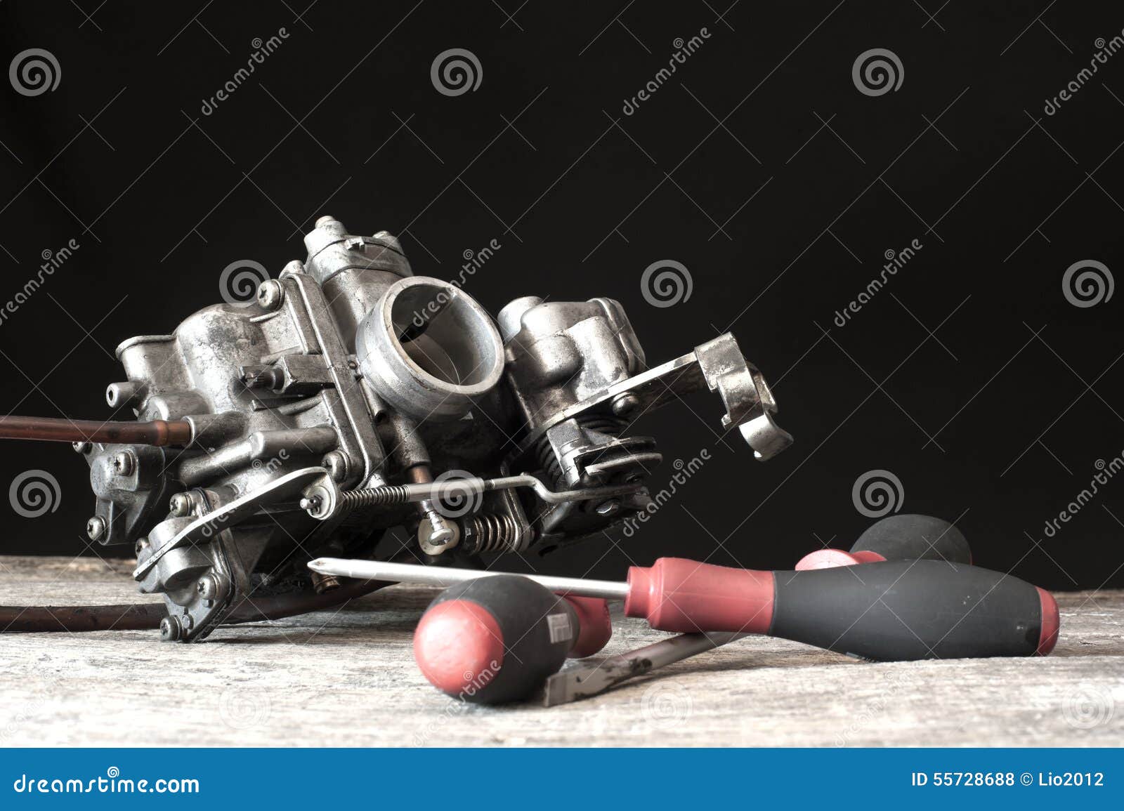 Carburetor and Screwdrivers Stock Photo Image of machine, hardware