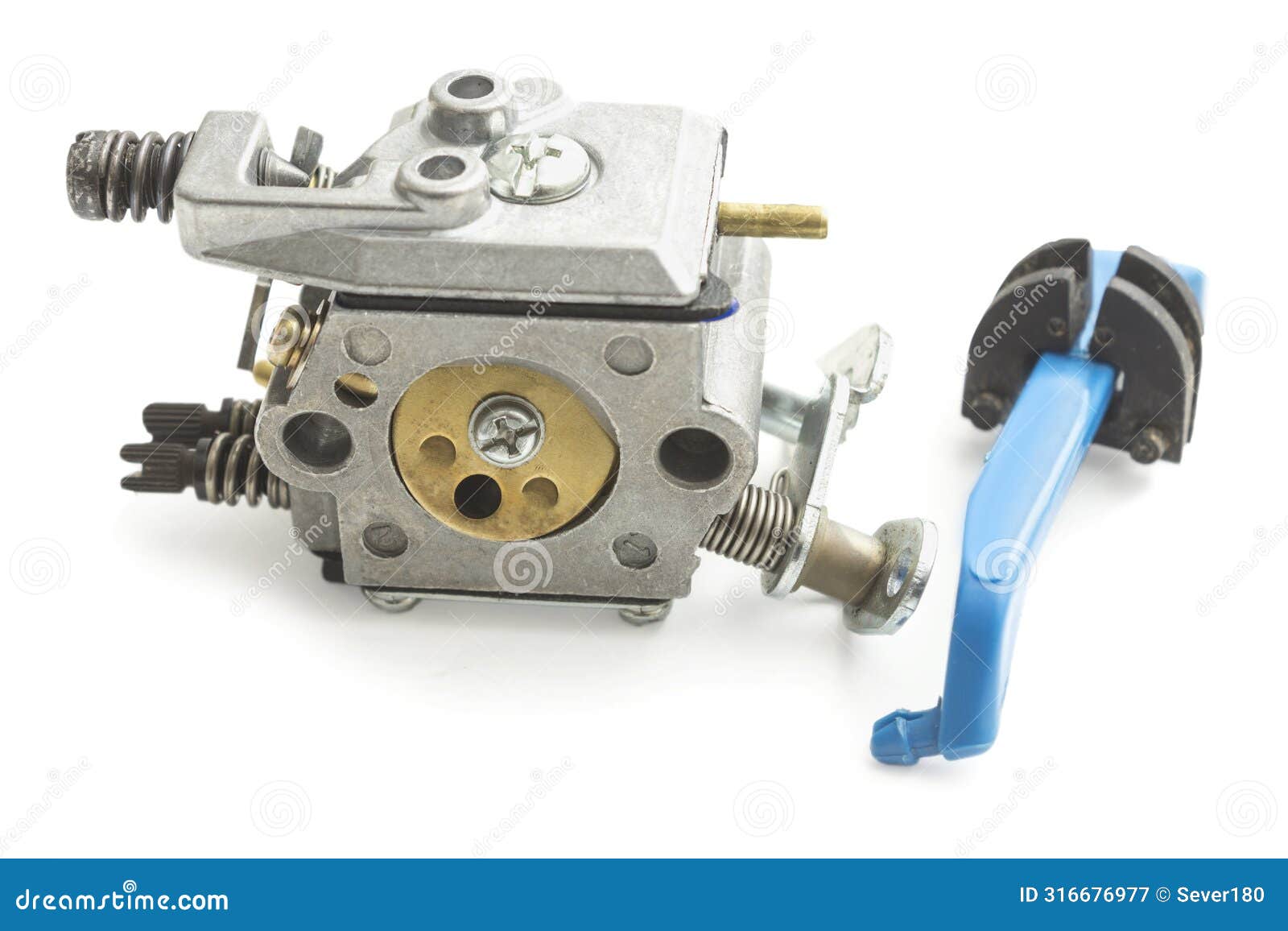 carburetor for a two-stroke engine