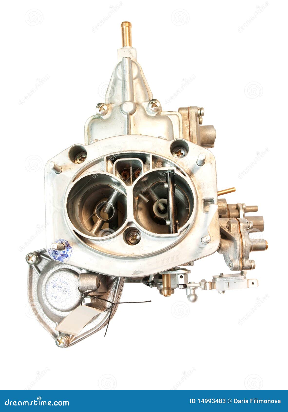 Carburettor for automobile stock image. Image of plug 14993483