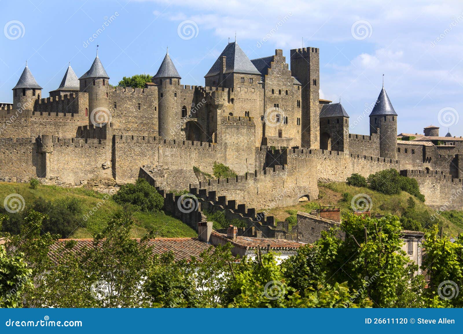 carcassonne fortress - france