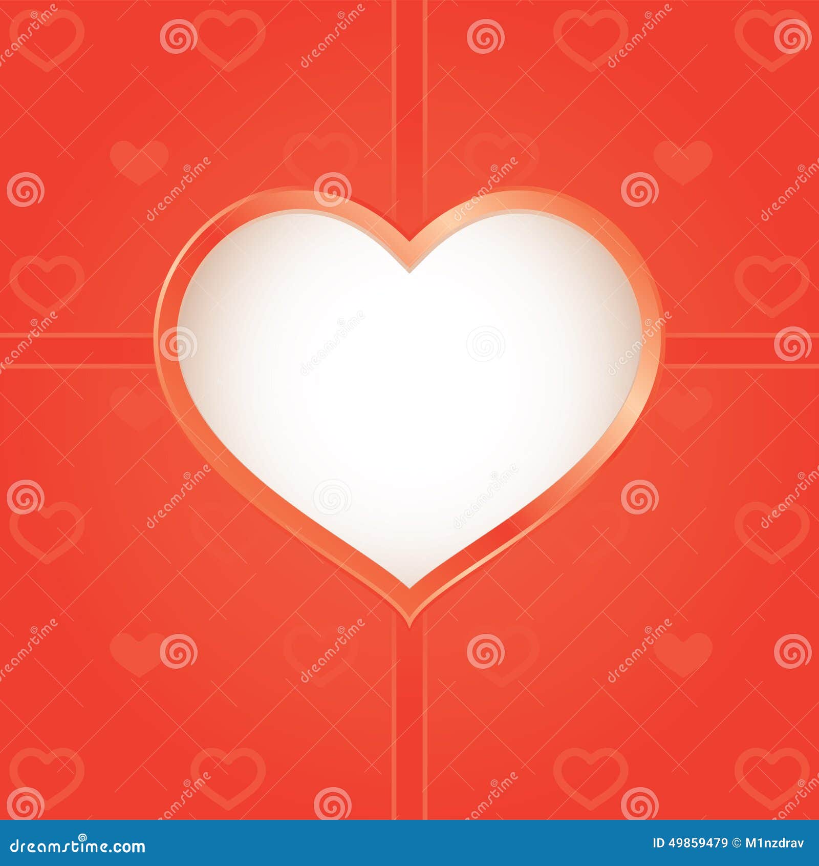 The card heart stock vector. Illustration of vector, emotions - 49859479
