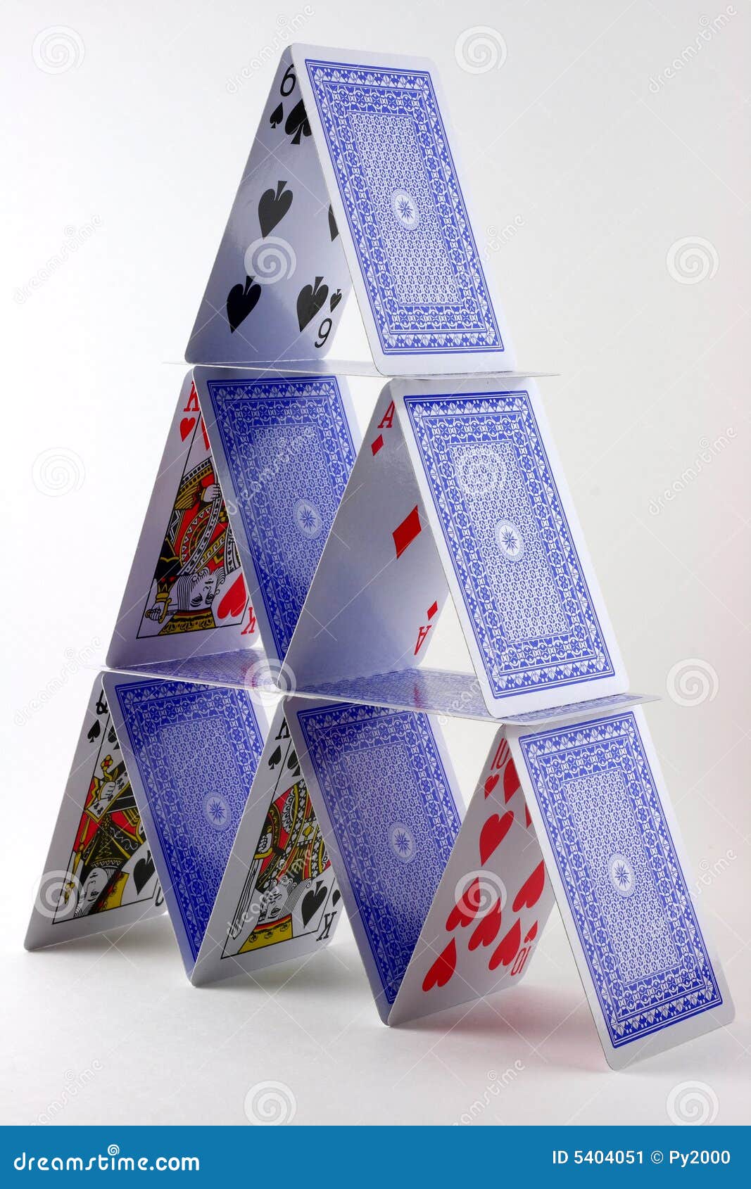 Card House Stock Image - Image: 5404051