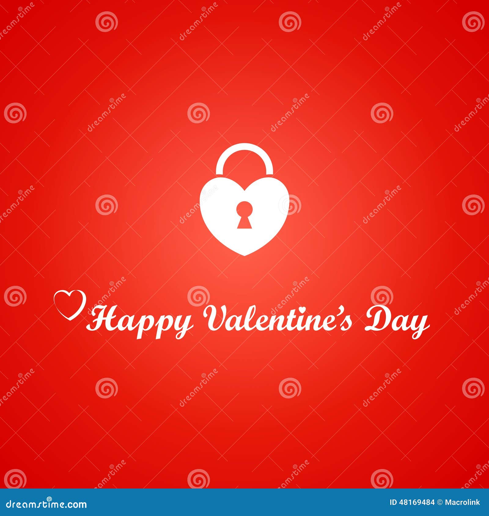 Card for St. Valentine s Day. Vector Illustration with Icon for St. Valentine s Day in Red Color