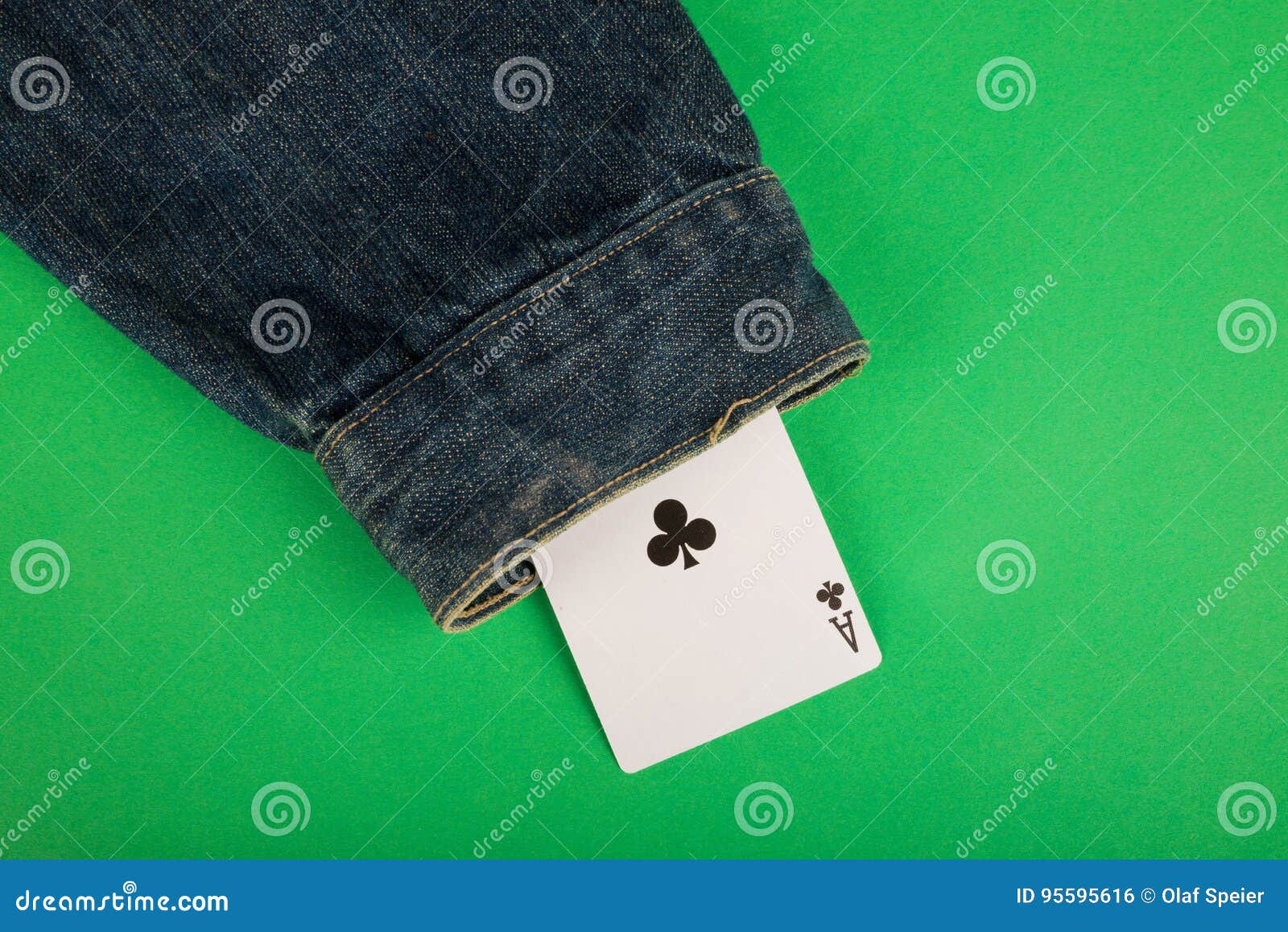 Card up the sleeve stock photo. Image of concepts, space 95595616