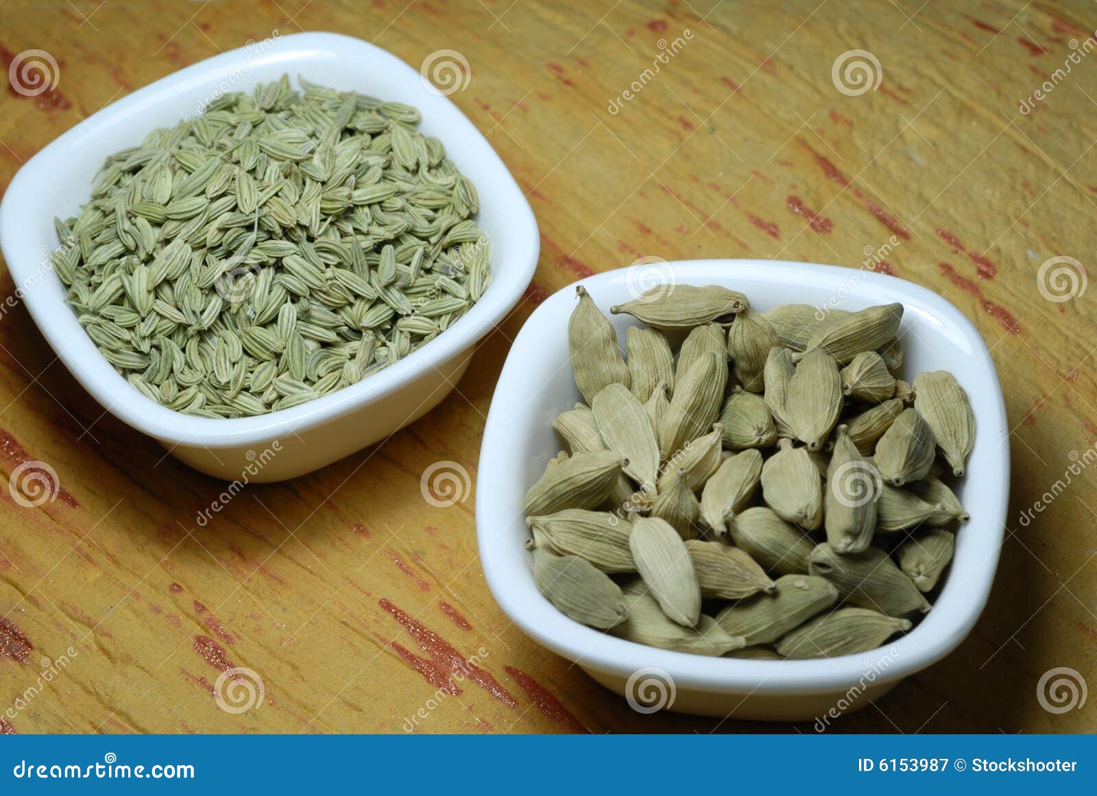 Cardamom and Fennel Seeds stock image. Image of herb, food 6153987