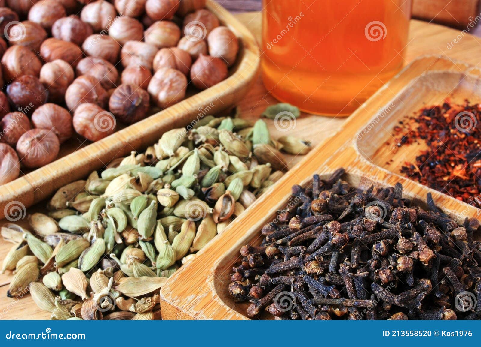 Cardamom Seeds and Clove Sticks Stock Photo Image of fresh, coffee