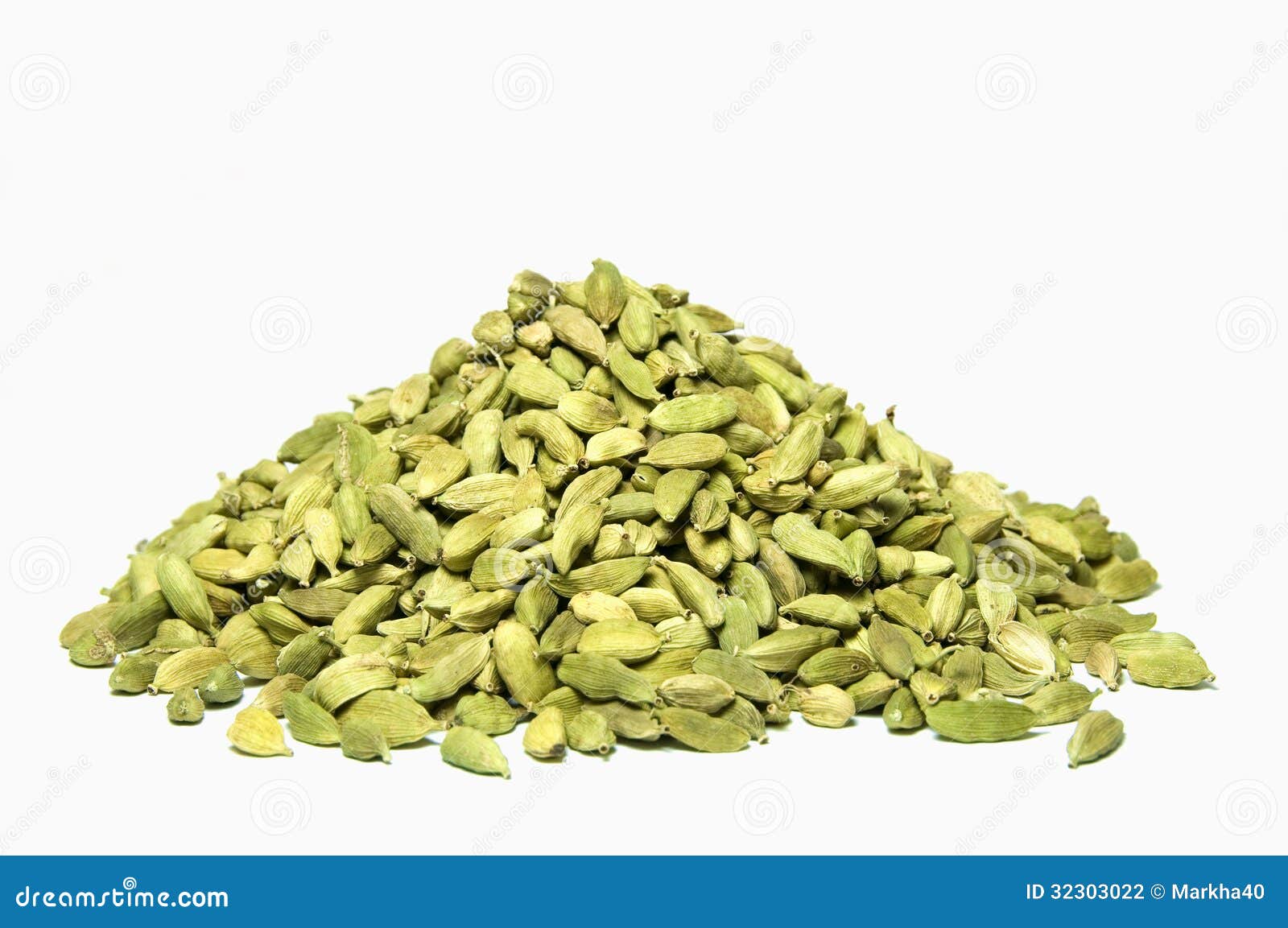 Cardamom Seeds on White Background Stock Photo Image of ground