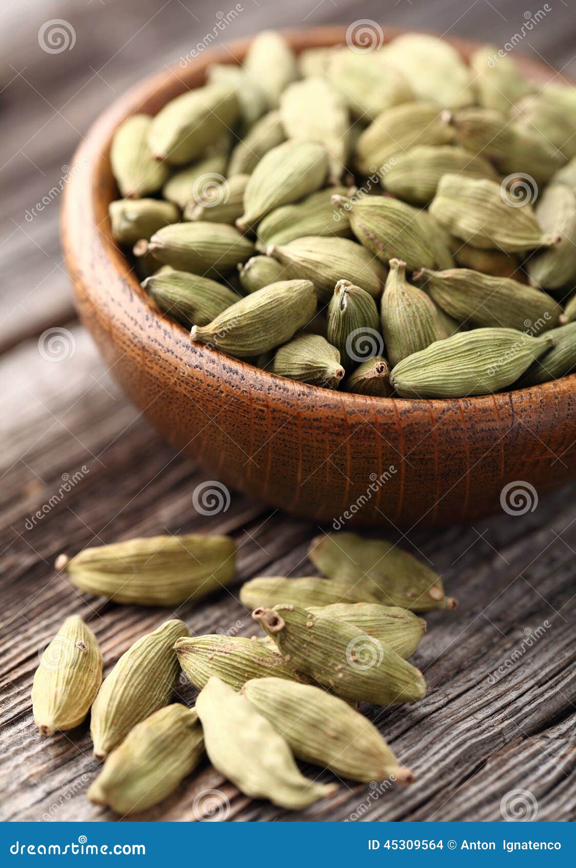 Cardamon pods stock photo. Image of wooden, flavor, white 45309564