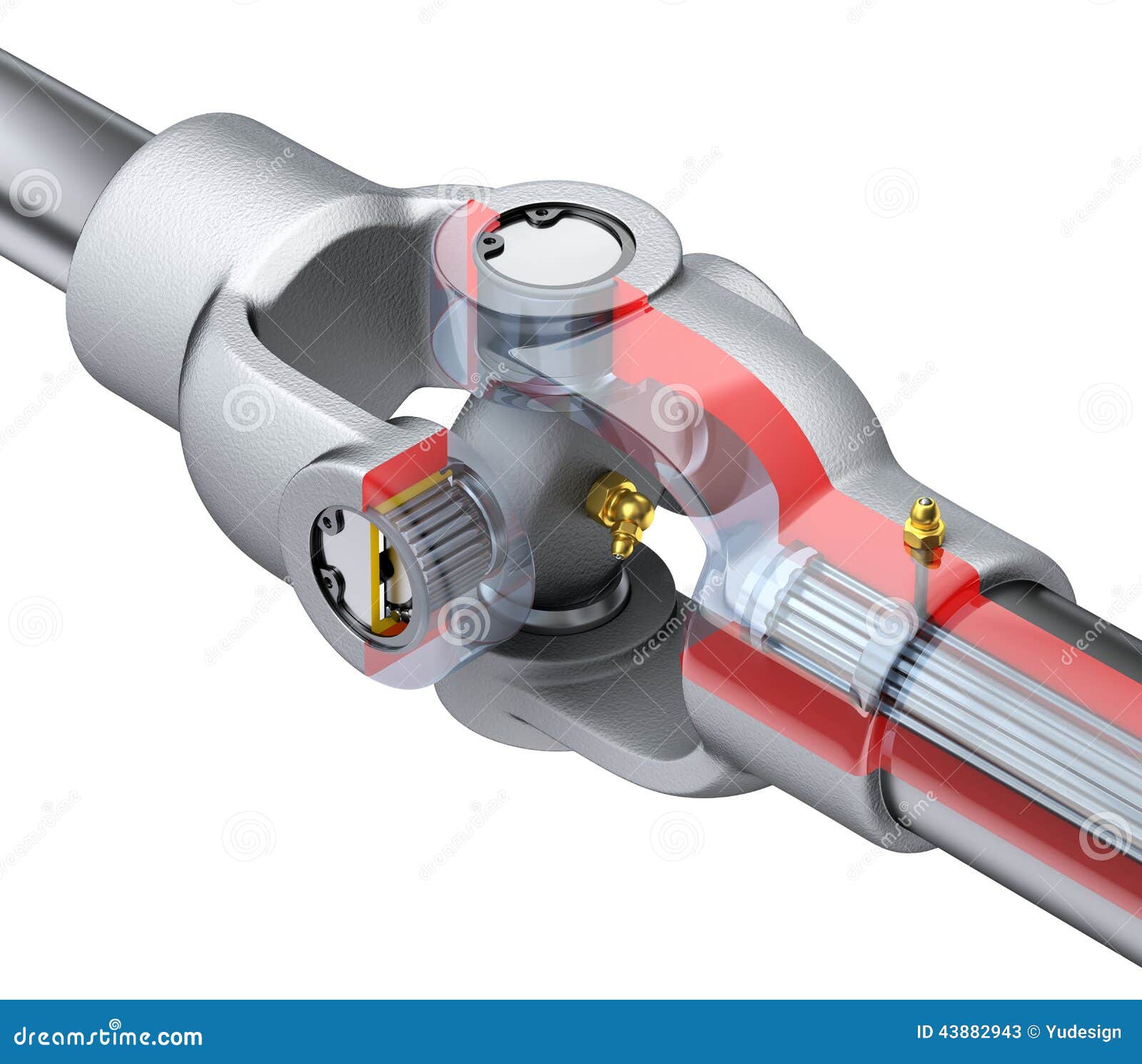 Cardan ilustração stock. Ilustração de engenharia, técnico - 43882943