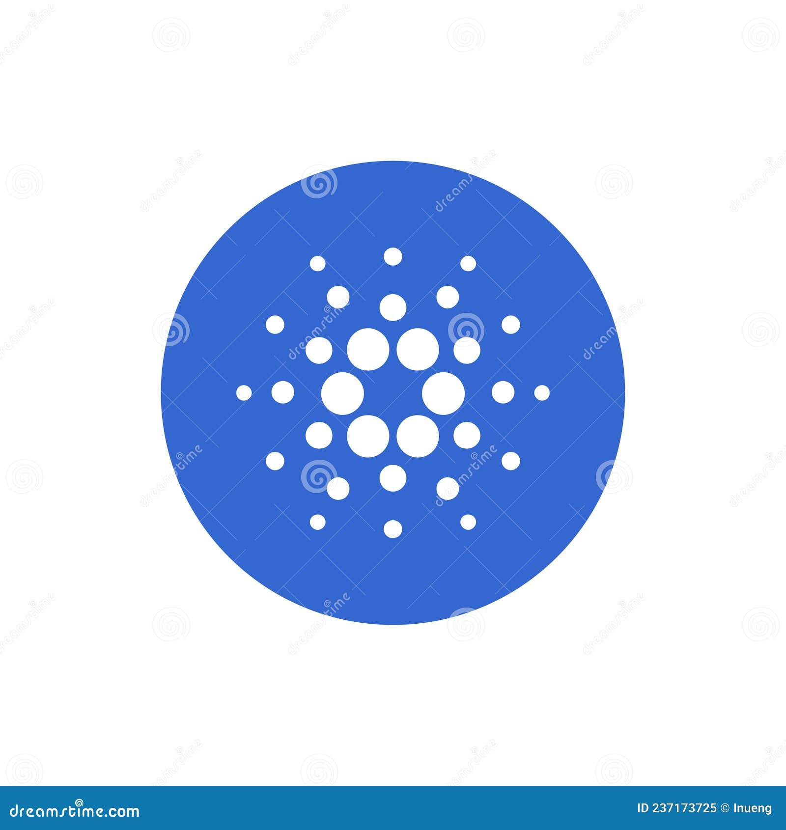 Cardano ADA Coin Icon Isolated on White Background Editorial Image -  Illustration of infinity, finance: 237173725