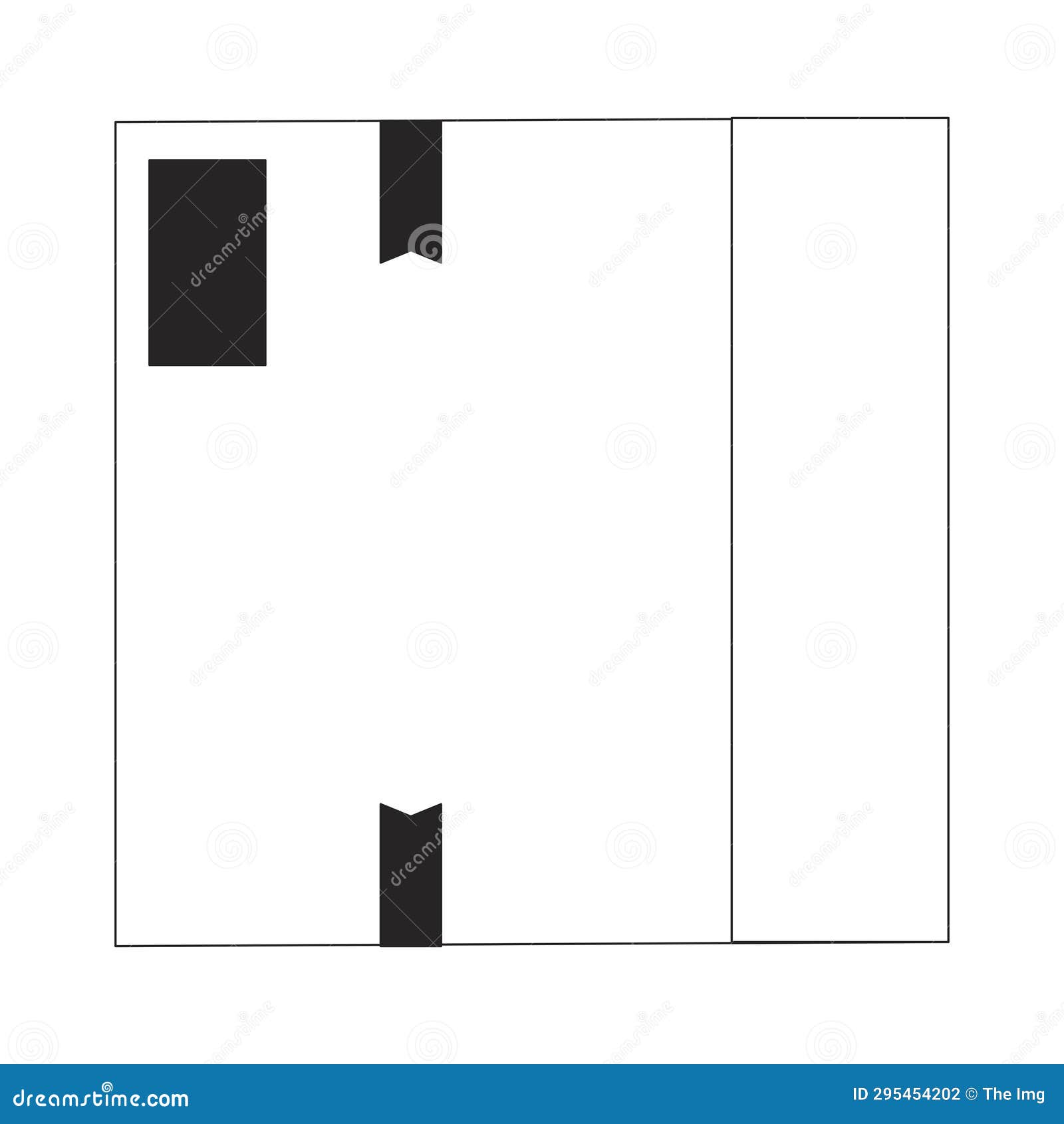 Cardboard Box Closed Black and White 2D Line Cartoon Object Stock Vector -  Illustration of object, spot: 295454202