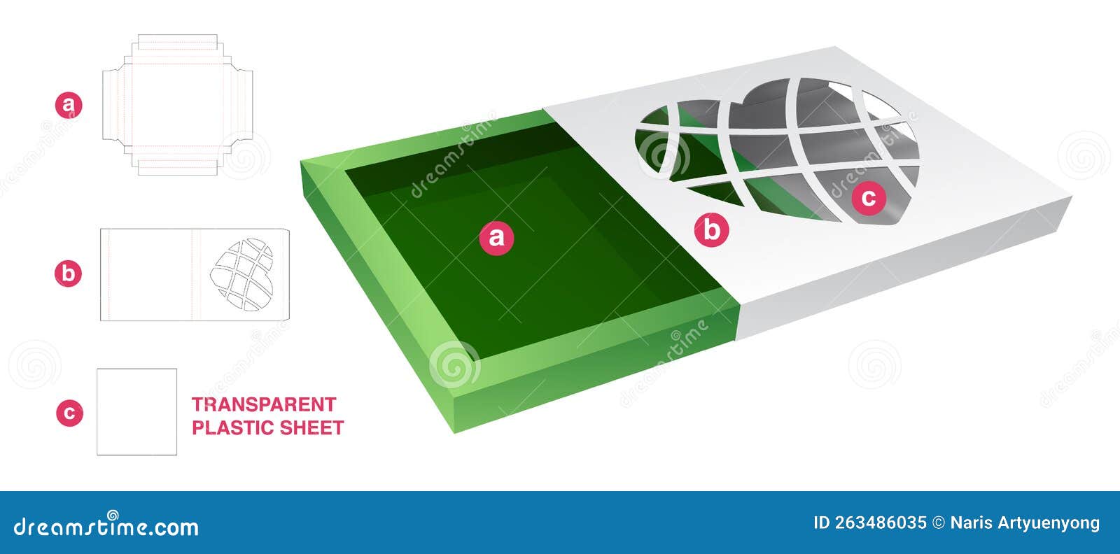 Cardboard Box Die Cut Template Design Stock Vector Illustration of