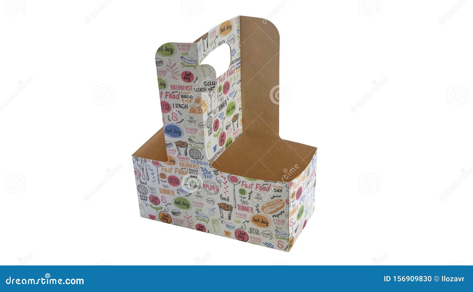 Cardboard box for food stock photo. Image of cardboard 156909830