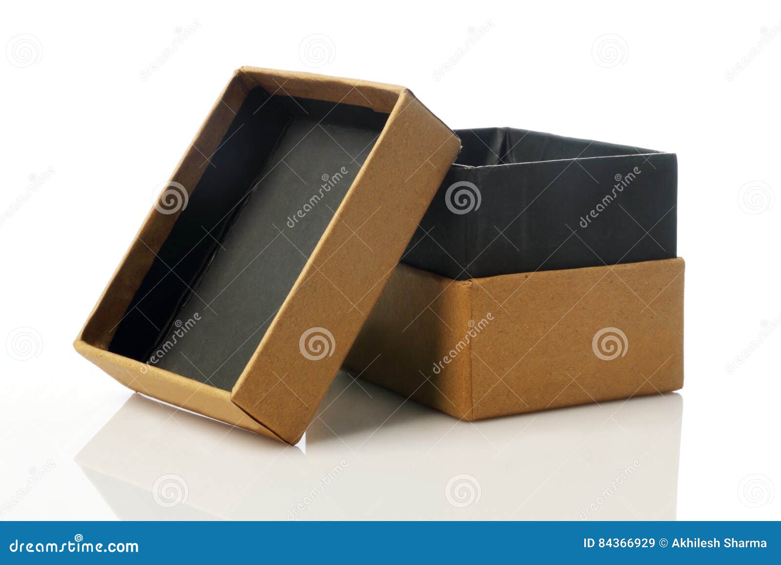 Download CardBoard Box For Mockup - Recycled Paper On White Stock ...