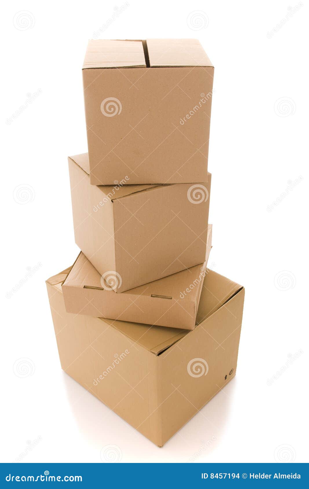 Cardboard box parcels stock photo. Image of carton, beige 8457194