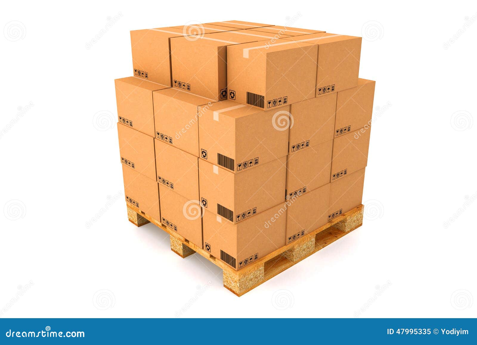 Cardboard boxes. stock image. Image of trucking, handling 47995335