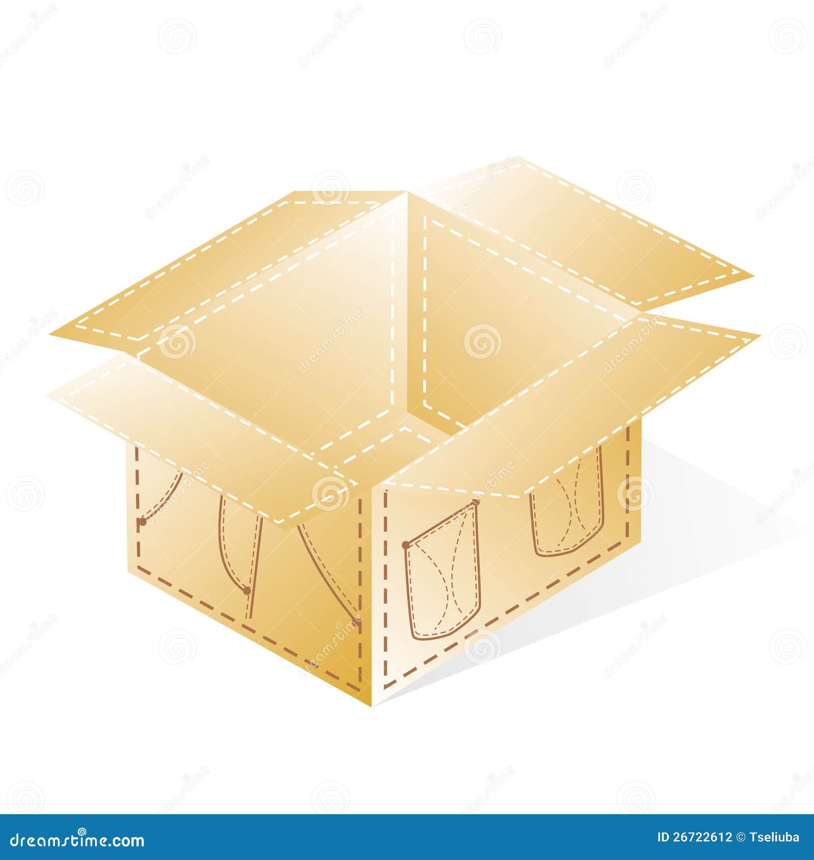 Cardboard Boxes for Packing Jeans Stock Illustration Illustration of delivering, fashion 26722612