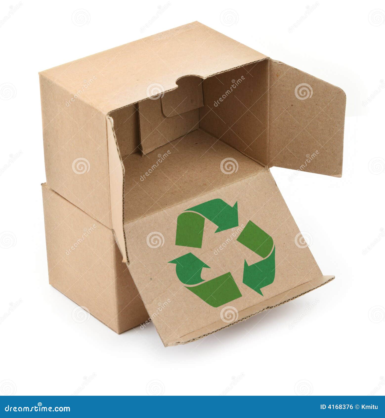 cardboard boxes with recyclable 