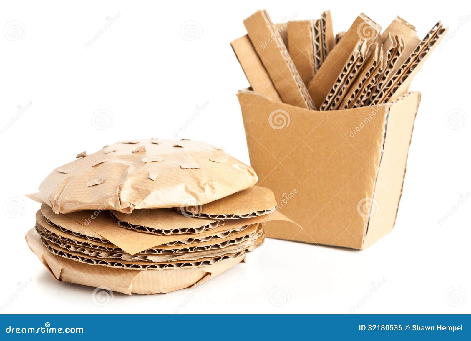  Cardboard  burger and fries stock photo Image of french 