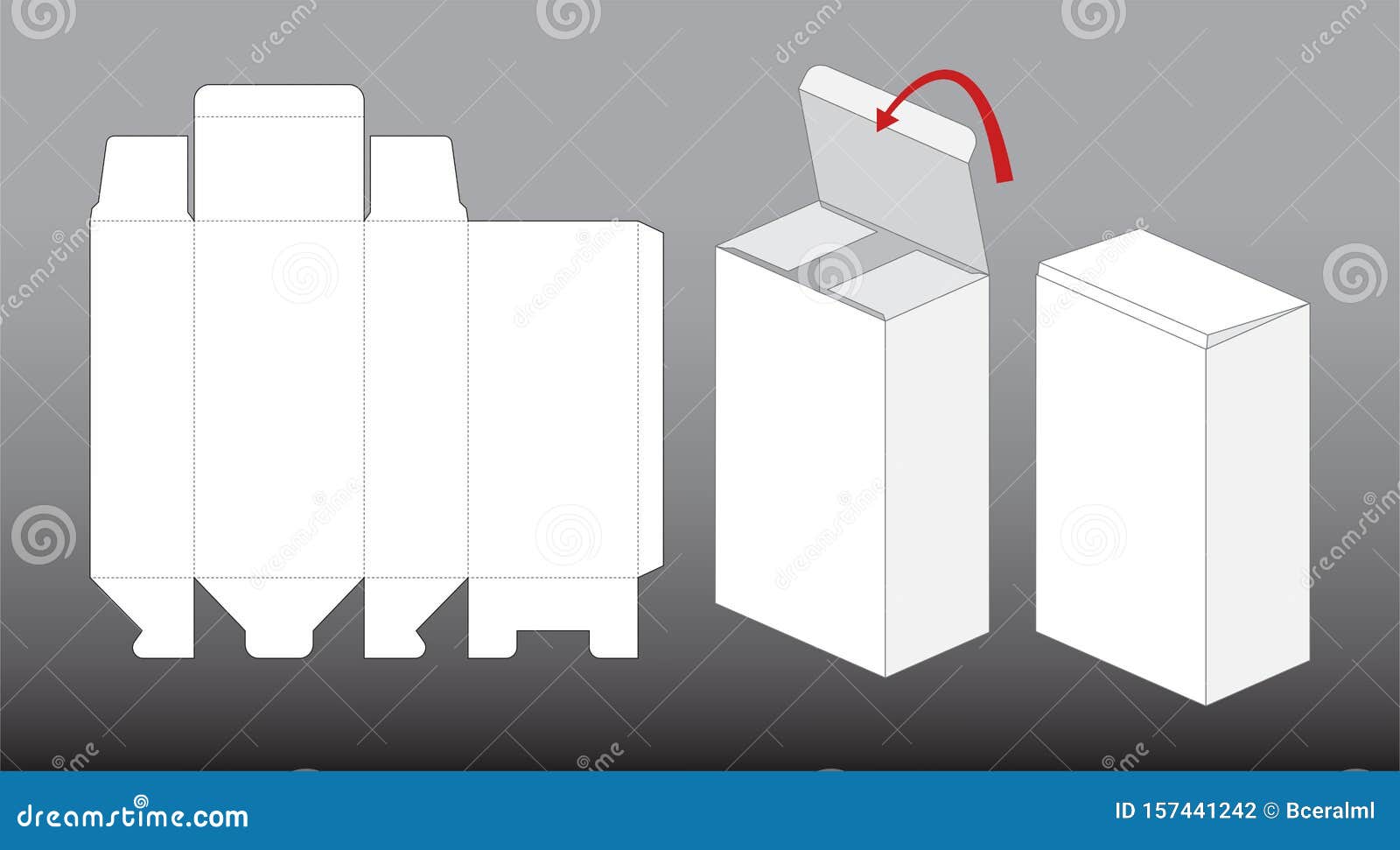 Cardboard Folding Rectangle White Blank Empty Cube Box Die Cut Template cardboard-folding-rectangle-white-blank-empty-cube-box-die-cut-template