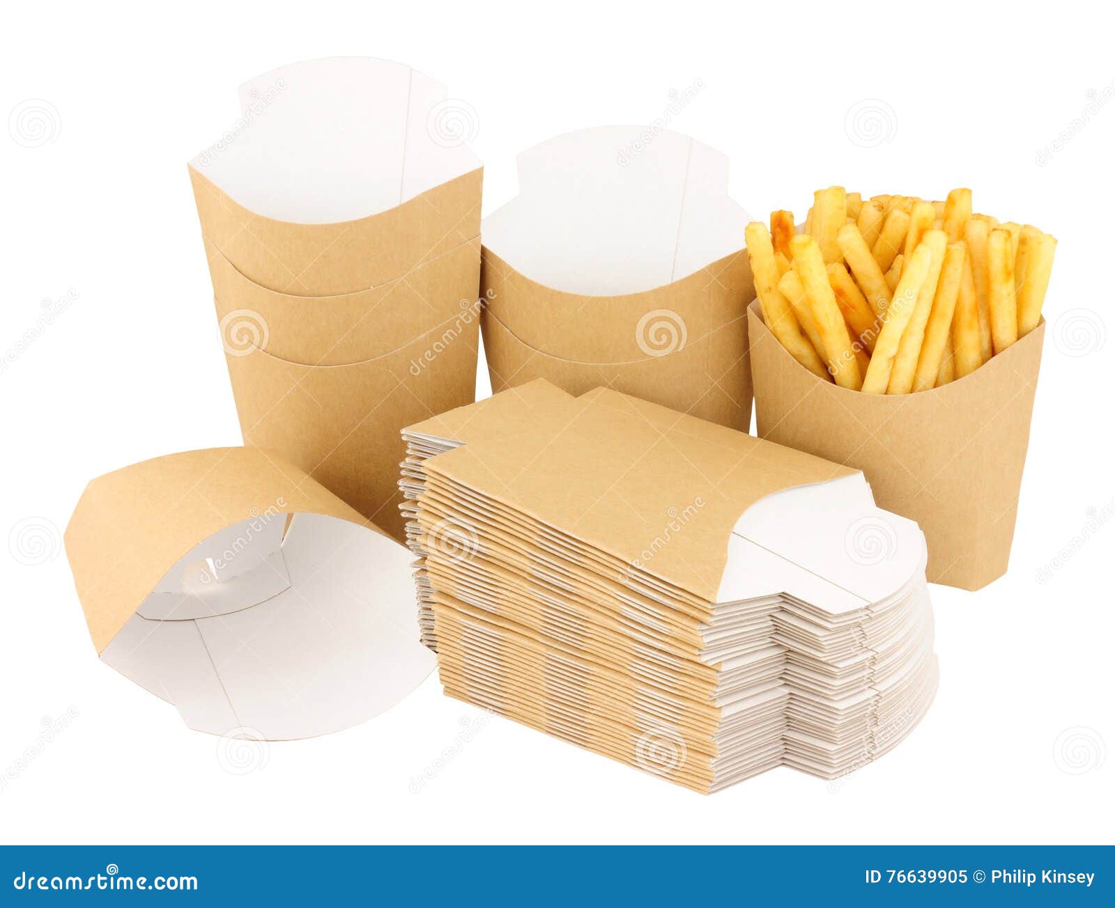 Buy Kraft Paper French Fries Pouch & Scoop