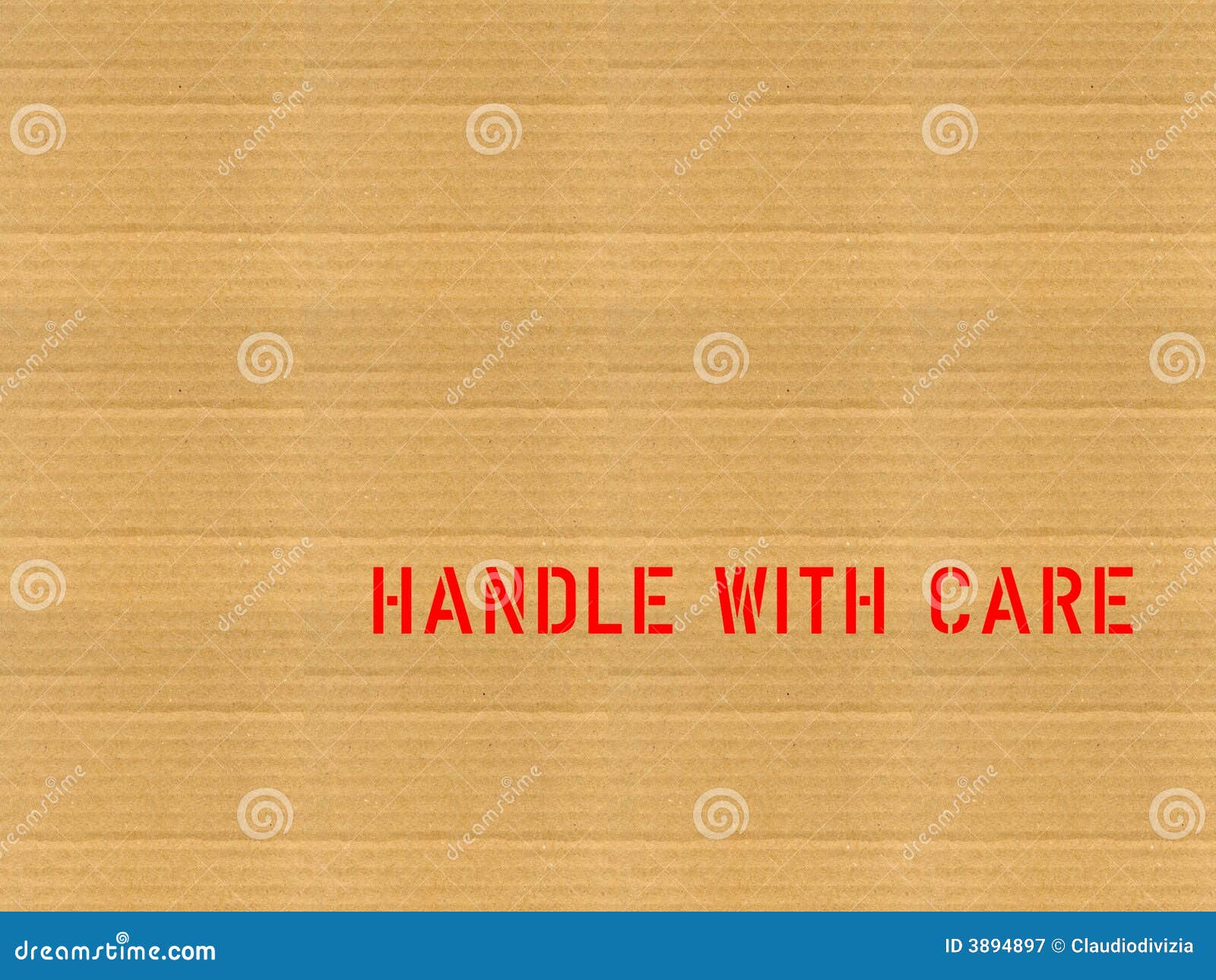 cardboard / handle with care