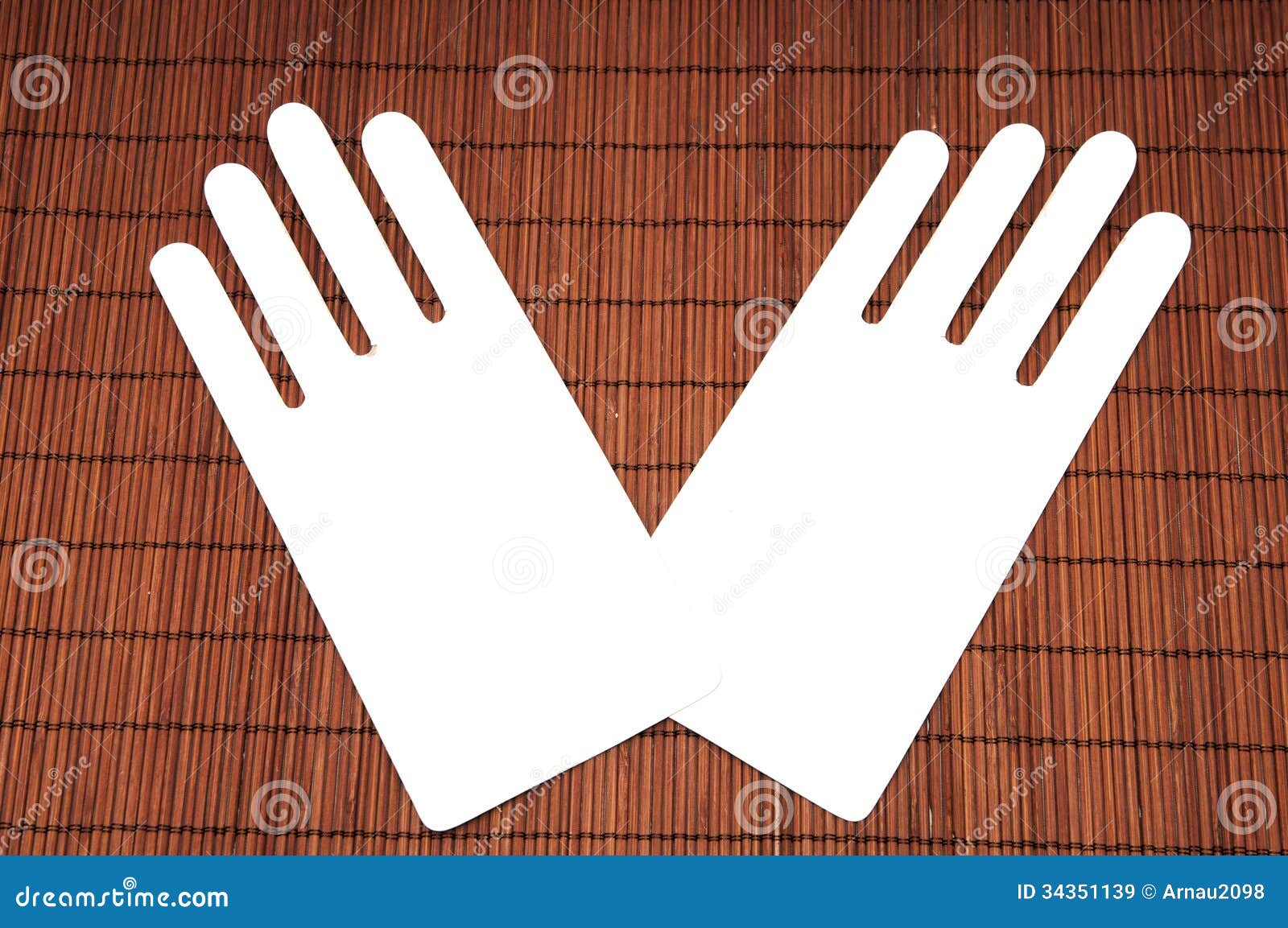 Cardboard hands stock image. Image of beautiful, fingers 34351139