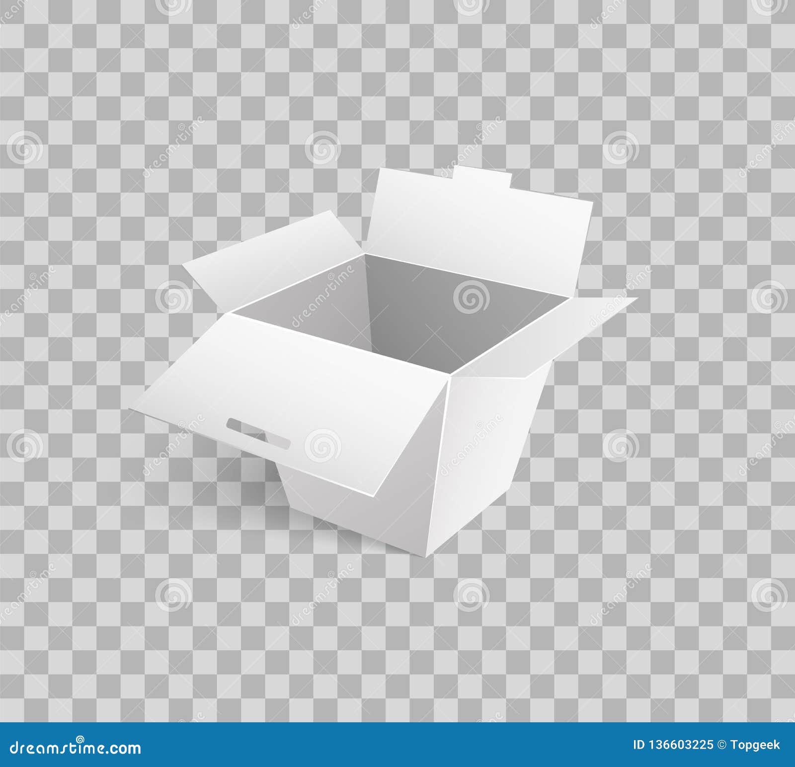 Download Cardboard Icon Mockup Of Carton Box 3D Isometric Stock ...