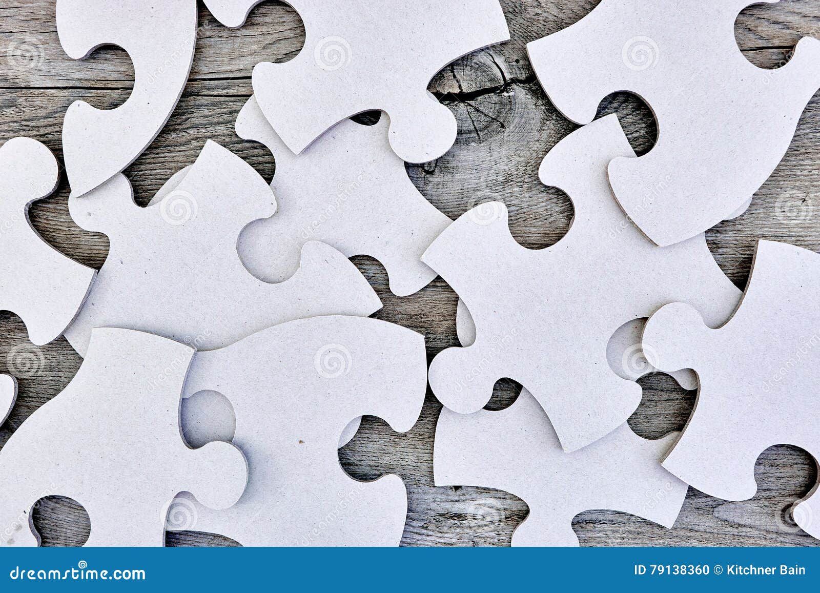 Cardboard Jigsaw Pieces stock photo. Image of blue, cohesion 79138360