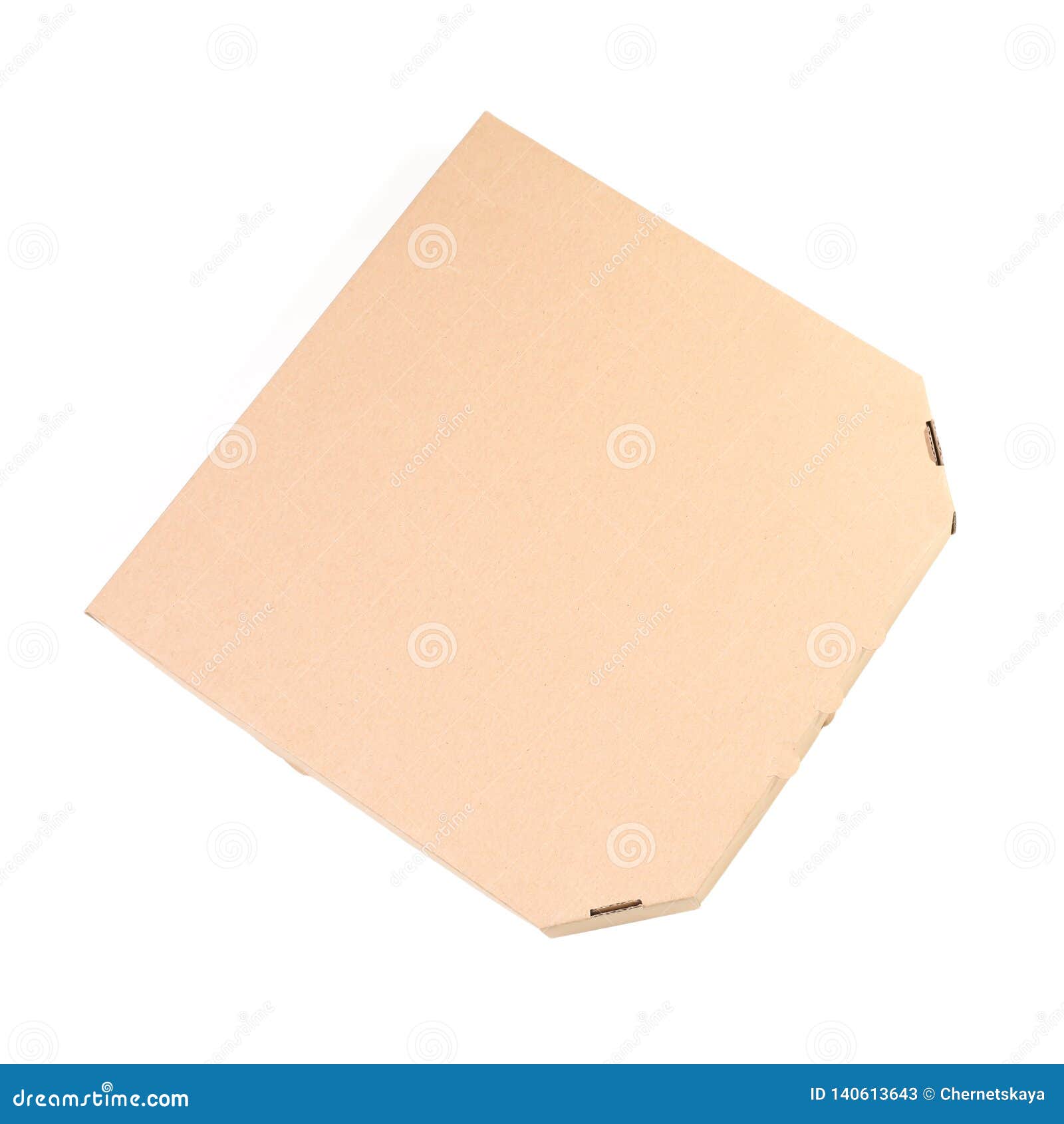 Download Cardboard Pizza Box On White, Top View. Mockup For Design ...