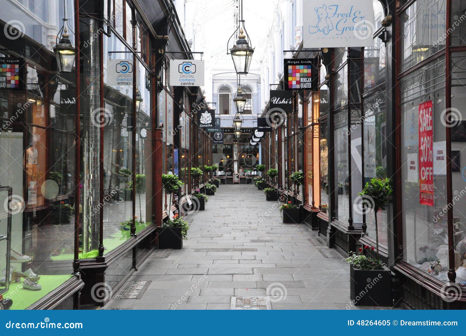 Cardiff Shopping Center editorial image. Image of camera 48264605